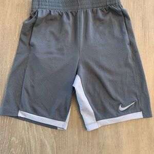 Nike dark gray and light gray Athletic Shorts with Elastic Waistband.